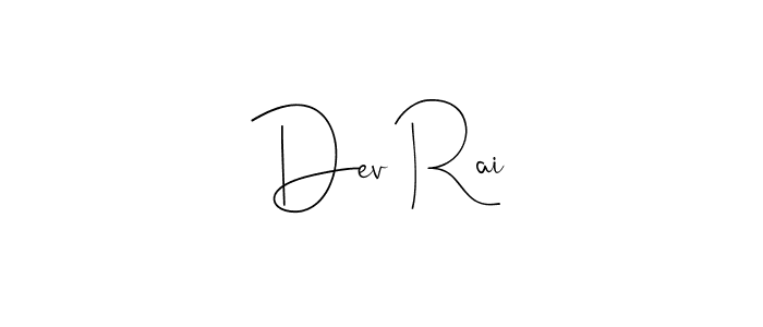 Similarly Andilay-7BmLP is the best handwritten signature design. Signature creator online .You can use it as an online autograph creator for name Dev Rai. Dev Rai signature style 4 images and pictures png