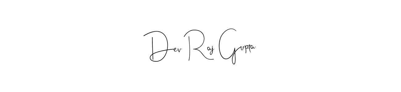 Design your own signature with our free online signature maker. With this signature software, you can create a handwritten (Andilay-7BmLP) signature for name Dev Raj Gupta. Dev Raj Gupta signature style 4 images and pictures png