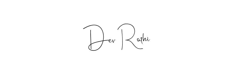 How to make Dev Rathi name signature. Use Andilay-7BmLP style for creating short signs online. This is the latest handwritten sign. Dev Rathi signature style 4 images and pictures png