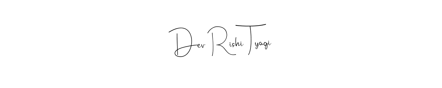 Make a beautiful signature design for name Dev Rishi Tyagi. Use this online signature maker to create a handwritten signature for free. Dev Rishi Tyagi signature style 4 images and pictures png