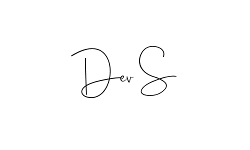 Dev S stylish signature style. Best Handwritten Sign (Andilay-7BmLP) for my name. Handwritten Signature Collection Ideas for my name Dev S. Dev S signature style 4 images and pictures png