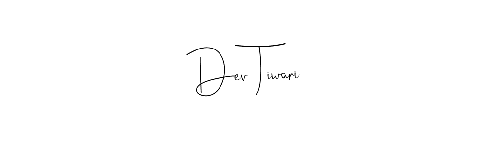 How to make Dev Tiwari signature? Andilay-7BmLP is a professional autograph style. Create handwritten signature for Dev Tiwari name. Dev Tiwari signature style 4 images and pictures png