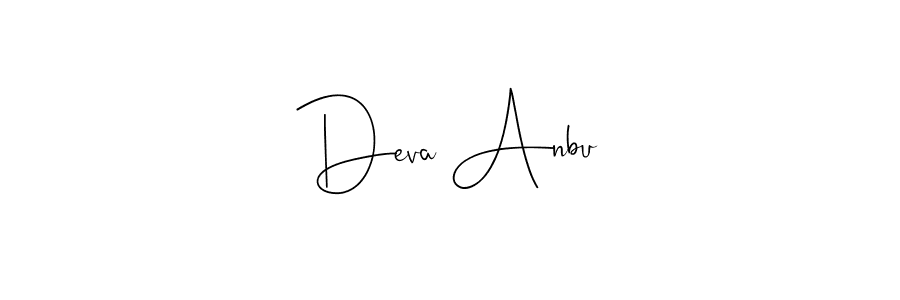 Design your own signature with our free online signature maker. With this signature software, you can create a handwritten (Andilay-7BmLP) signature for name Deva Anbu. Deva Anbu signature style 4 images and pictures png