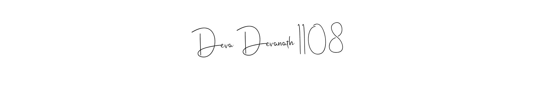 Create a beautiful signature design for name Deva Devanath 1108. With this signature (Andilay-7BmLP) fonts, you can make a handwritten signature for free. Deva Devanath 1108 signature style 4 images and pictures png