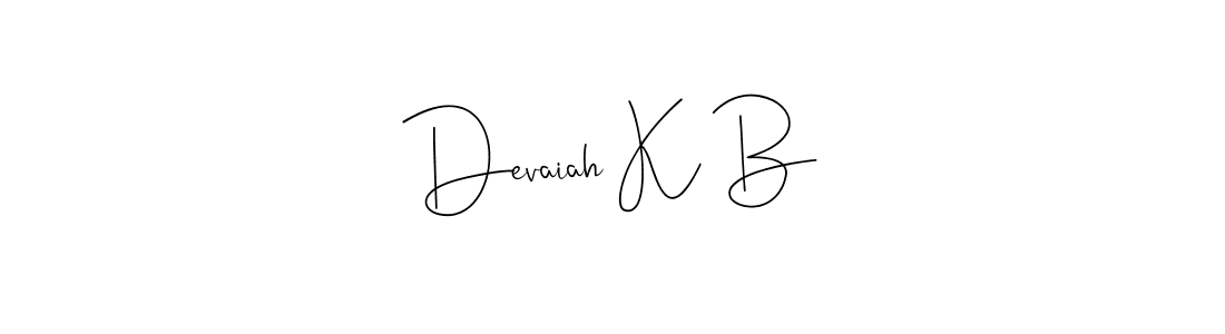 Make a beautiful signature design for name Devaiah K B. Use this online signature maker to create a handwritten signature for free. Devaiah K B signature style 4 images and pictures png