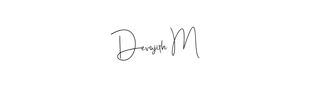 Also we have Devajith M name is the best signature style. Create professional handwritten signature collection using Andilay-7BmLP autograph style. Devajith M signature style 4 images and pictures png