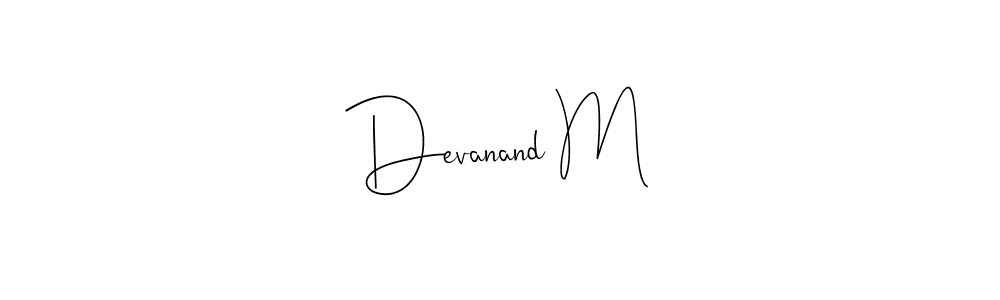 How to Draw Devanand M signature style? Andilay-7BmLP is a latest design signature styles for name Devanand M. Devanand M signature style 4 images and pictures png