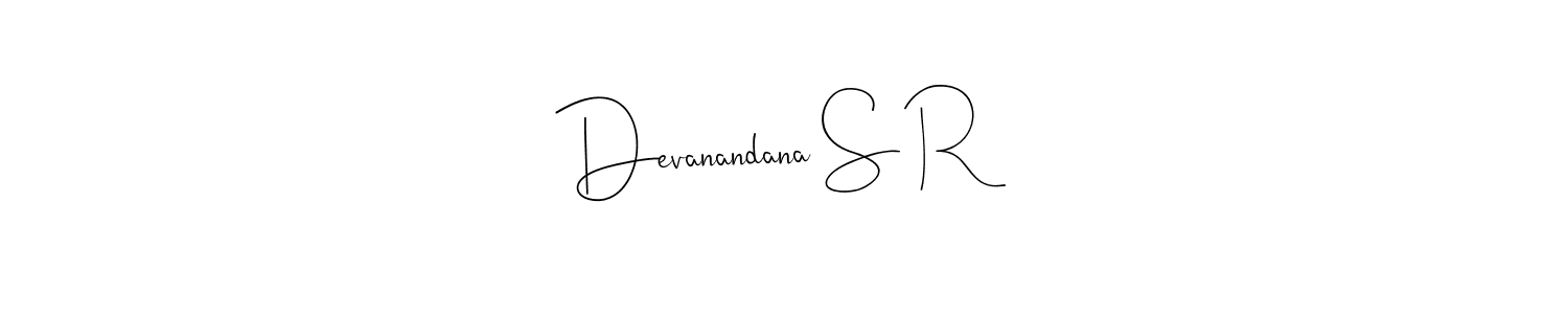 This is the best signature style for the Devanandana S R name. Also you like these signature font (Andilay-7BmLP). Mix name signature. Devanandana S R signature style 4 images and pictures png