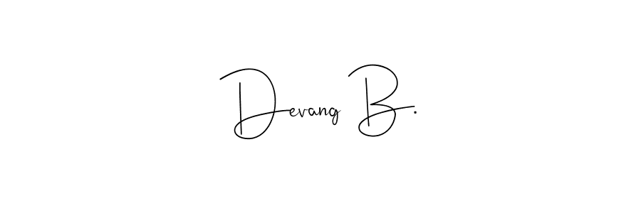 This is the best signature style for the Devang B. name. Also you like these signature font (Andilay-7BmLP). Mix name signature. Devang B. signature style 4 images and pictures png