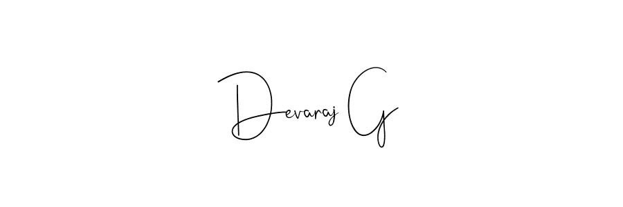 Devaraj G stylish signature style. Best Handwritten Sign (Andilay-7BmLP) for my name. Handwritten Signature Collection Ideas for my name Devaraj G. Devaraj G signature style 4 images and pictures png