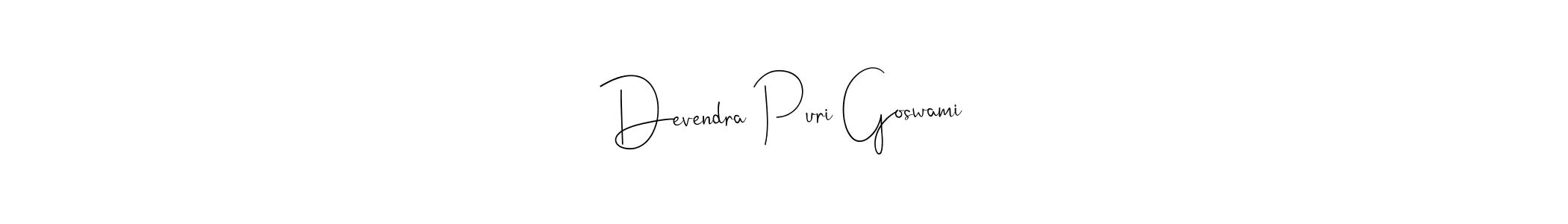 It looks lik you need a new signature style for name Devendra Puri Goswami. Design unique handwritten (Andilay-7BmLP) signature with our free signature maker in just a few clicks. Devendra Puri Goswami signature style 4 images and pictures png