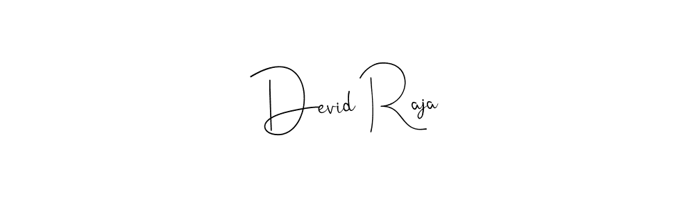 Use a signature maker to create a handwritten signature online. With this signature software, you can design (Andilay-7BmLP) your own signature for name Devid Raja. Devid Raja signature style 4 images and pictures png