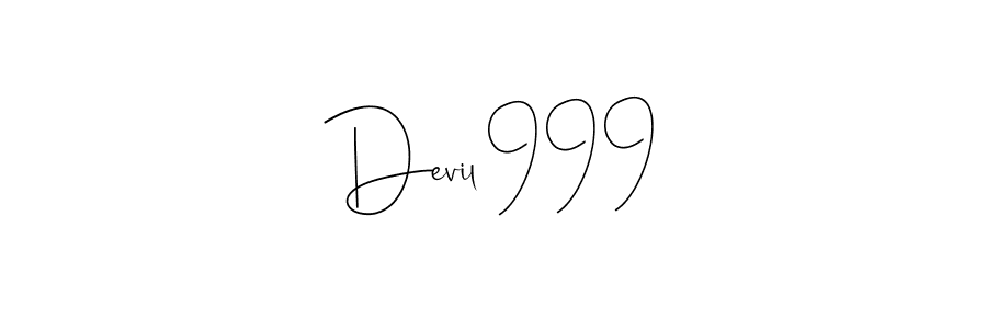Use a signature maker to create a handwritten signature online. With this signature software, you can design (Andilay-7BmLP) your own signature for name Devil 999. Devil 999 signature style 4 images and pictures png