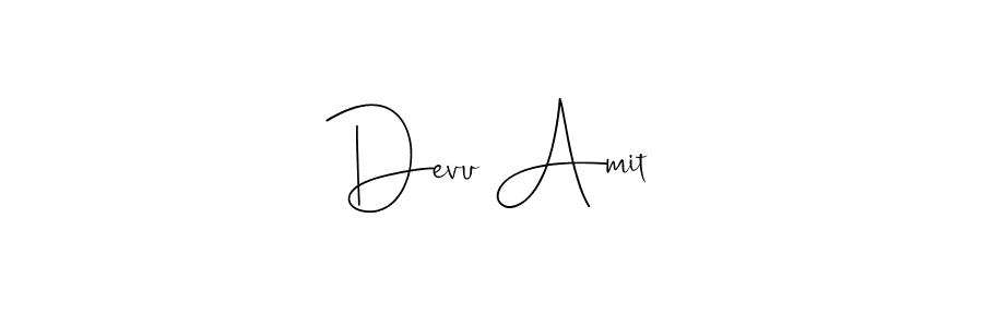 How to make Devu Amit name signature. Use Andilay-7BmLP style for creating short signs online. This is the latest handwritten sign. Devu Amit signature style 4 images and pictures png