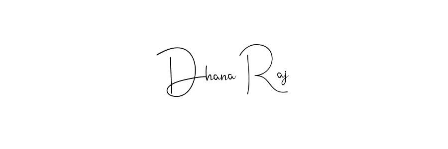 Design your own signature with our free online signature maker. With this signature software, you can create a handwritten (Andilay-7BmLP) signature for name Dhana Raj. Dhana Raj signature style 4 images and pictures png