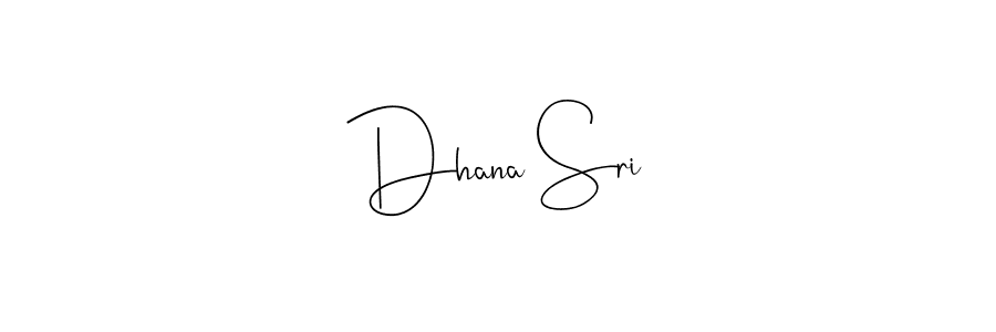 Also You can easily find your signature by using the search form. We will create Dhana Sri name handwritten signature images for you free of cost using Andilay-7BmLP sign style. Dhana Sri signature style 4 images and pictures png