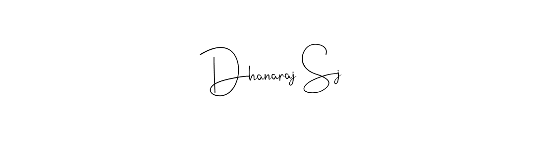 Use a signature maker to create a handwritten signature online. With this signature software, you can design (Andilay-7BmLP) your own signature for name Dhanaraj Sj. Dhanaraj Sj signature style 4 images and pictures png