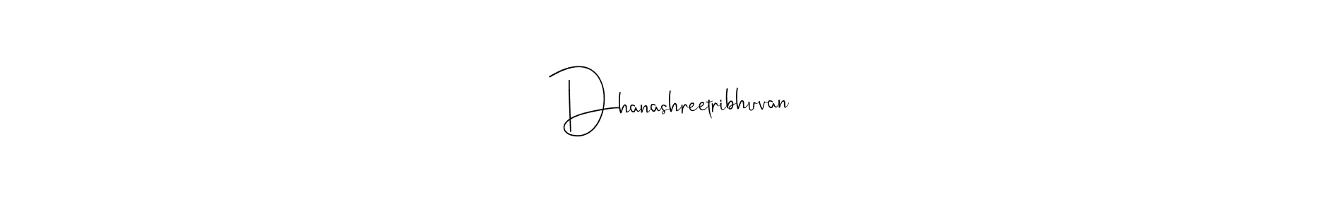Once you've used our free online signature maker to create your best signature Andilay-7BmLP style, it's time to enjoy all of the benefits that Dhanashreetribhuvan name signing documents. Dhanashreetribhuvan signature style 4 images and pictures png