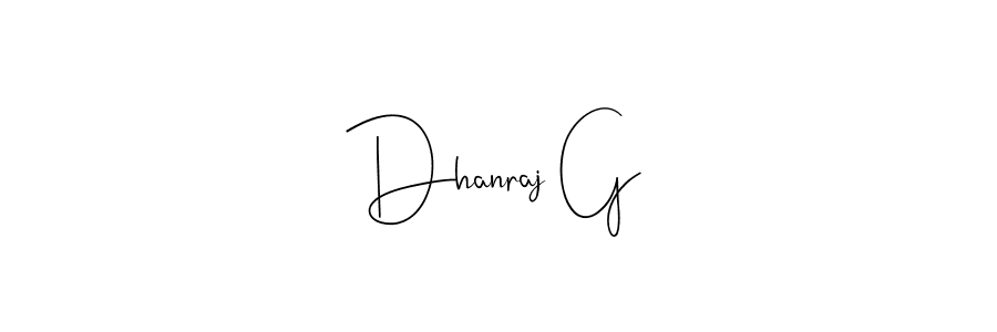 Similarly Andilay-7BmLP is the best handwritten signature design. Signature creator online .You can use it as an online autograph creator for name Dhanraj G. Dhanraj G signature style 4 images and pictures png