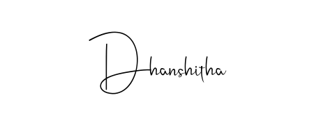 Andilay-7BmLP is a professional signature style that is perfect for those who want to add a touch of class to their signature. Get Dhanshitha name fancy signature for free. Dhanshitha signature style 4 images and pictures png