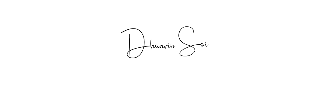 How to make Dhanvin Sai signature? Andilay-7BmLP is a professional autograph style. Create handwritten signature for Dhanvin Sai name. Dhanvin Sai signature style 4 images and pictures png