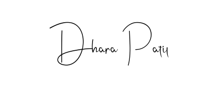 Enhance your business communications with Dhara Patil signature in Andilay-7BmLP lettering. Clean, modern, and universally compatible. Dhara Patil signature style 4 images and pictures png