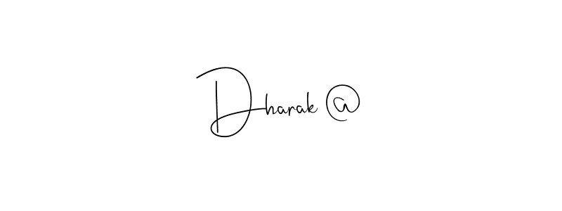 Make a beautiful signature design for name Dharak @. Use this online signature maker to create a handwritten signature for free. Dharak @ signature style 4 images and pictures png