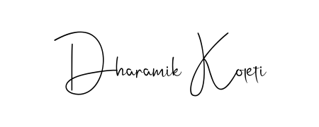 How to make Dharamik Koleti signature? Andilay-7BmLP is a professional autograph style. Create handwritten signature for Dharamik Koleti name. Dharamik Koleti signature style 4 images and pictures png