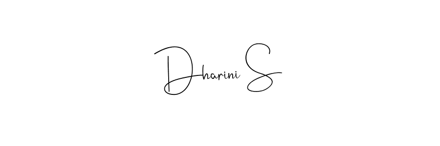 Also You can easily find your signature by using the search form. We will create Dharini S name handwritten signature images for you free of cost using Andilay-7BmLP sign style. Dharini S signature style 4 images and pictures png