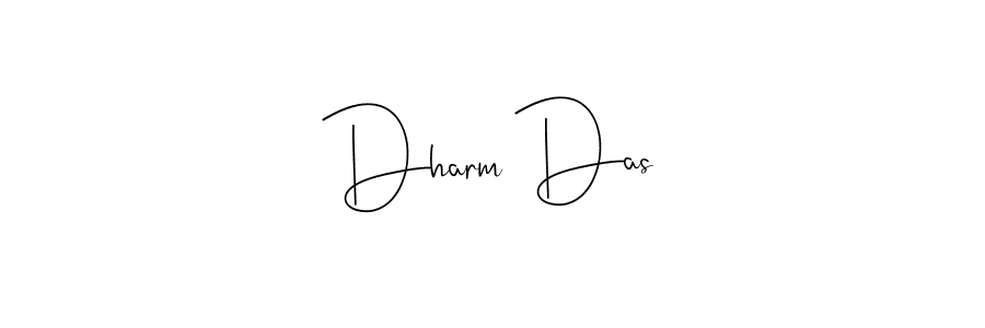 The best way (Andilay-7BmLP) to make a short signature is to pick only two or three words in your name. The name Dharm Das include a total of six letters. For converting this name. Dharm Das signature style 4 images and pictures png