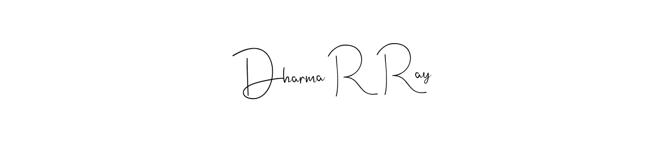 Design your own signature with our free online signature maker. With this signature software, you can create a handwritten (Andilay-7BmLP) signature for name Dharma R  Ray. Dharma R  Ray signature style 4 images and pictures png