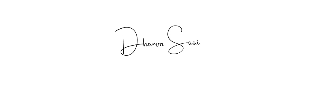 Use a signature maker to create a handwritten signature online. With this signature software, you can design (Andilay-7BmLP) your own signature for name Dharun Saai. Dharun Saai signature style 4 images and pictures png