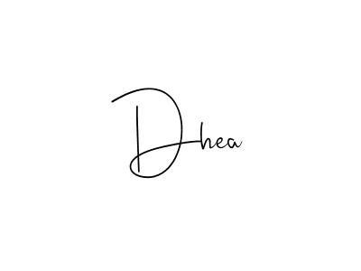 How to make Dhea signature? Andilay-7BmLP is a professional autograph style. Create handwritten signature for Dhea name. Dhea signature style 4 images and pictures png