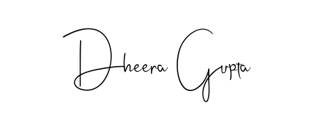 Enhance your business communications with Dheera Gupta signature in Andilay-7BmLP lettering. Clean, modern, and universally compatible. Dheera Gupta signature style 4 images and pictures png