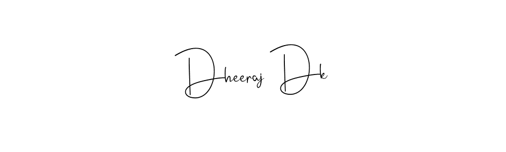 Also You can easily find your signature by using the search form. We will create Dheeraj Dk name handwritten signature images for you free of cost using Andilay-7BmLP sign style. Dheeraj Dk signature style 4 images and pictures png