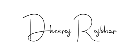 Andilay-7BmLP is a professional signature style that is perfect for those who want to add a touch of class to their signature. Get Dheeraj Rajbhar name fancy signature for free. Dheeraj Rajbhar signature style 4 images and pictures png