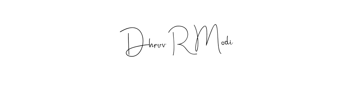 Make a beautiful signature design for name Dhruv R Modi. Use this online signature maker to create a handwritten signature for free. Dhruv R Modi signature style 4 images and pictures png