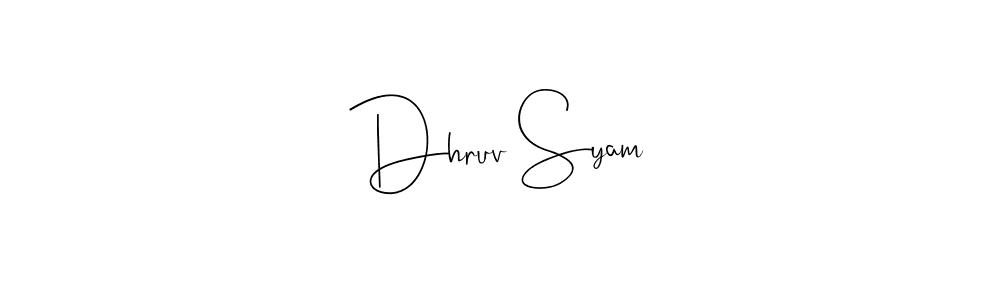 How to Draw Dhruv Syam signature style? Andilay-7BmLP is a latest design signature styles for name Dhruv Syam. Dhruv Syam signature style 4 images and pictures png