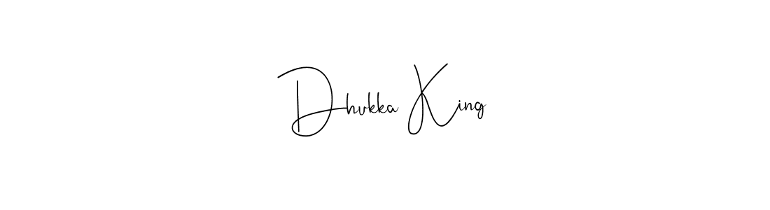 Make a beautiful signature design for name Dhukka King. With this signature (Andilay-7BmLP) style, you can create a handwritten signature for free. Dhukka King signature style 4 images and pictures png