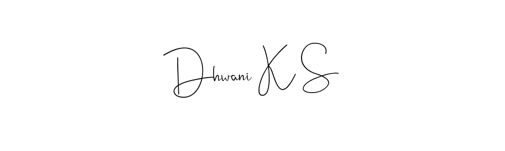 How to make Dhwani K S signature? Andilay-7BmLP is a professional autograph style. Create handwritten signature for Dhwani K S name. Dhwani K S signature style 4 images and pictures png
