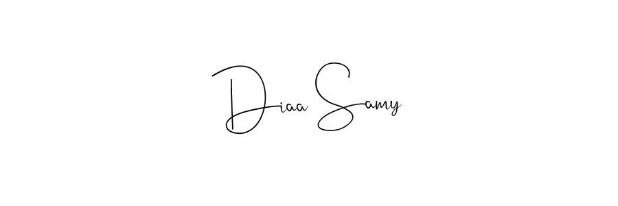 Use a signature maker to create a handwritten signature online. With this signature software, you can design (Andilay-7BmLP) your own signature for name Diaa Samy. Diaa Samy signature style 4 images and pictures png
