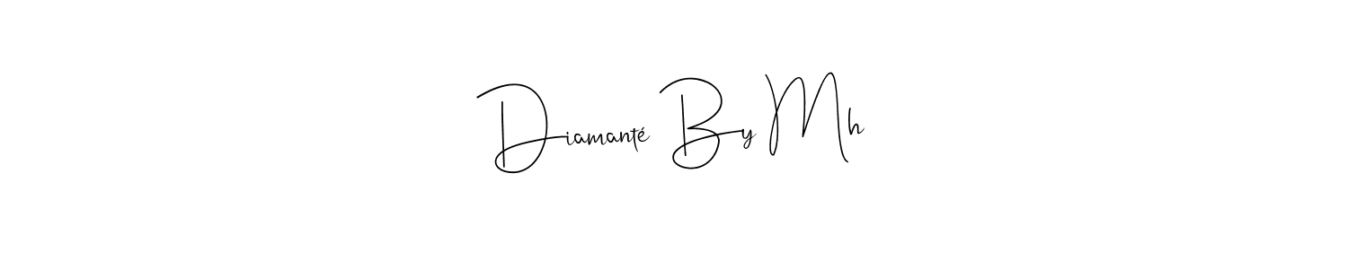 The best way (Andilay-7BmLP) to make a short signature is to pick only two or three words in your name. The name Diamanté By Mh include a total of six letters. For converting this name. Diamanté By Mh signature style 4 images and pictures png
