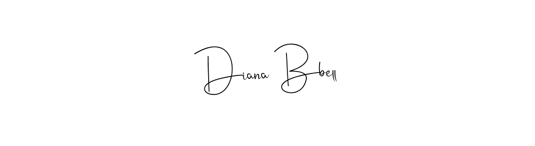 How to make Diana Bbell name signature. Use Andilay-7BmLP style for creating short signs online. This is the latest handwritten sign. Diana Bbell signature style 4 images and pictures png