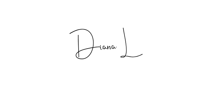 Make a beautiful signature design for name Diana L. Use this online signature maker to create a handwritten signature for free. Diana L signature style 4 images and pictures png