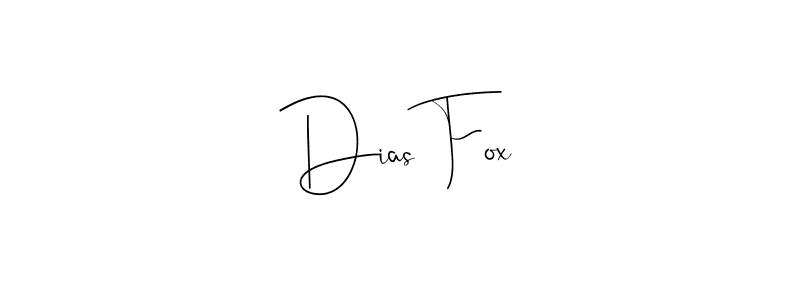 Make a beautiful signature design for name Dias Fox. With this signature (Andilay-7BmLP) style, you can create a handwritten signature for free. Dias Fox signature style 4 images and pictures png