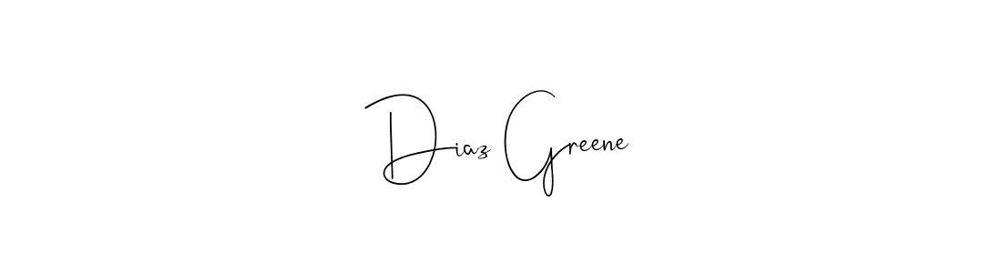 Also we have Diaz Greene name is the best signature style. Create professional handwritten signature collection using Andilay-7BmLP autograph style. Diaz Greene signature style 4 images and pictures png