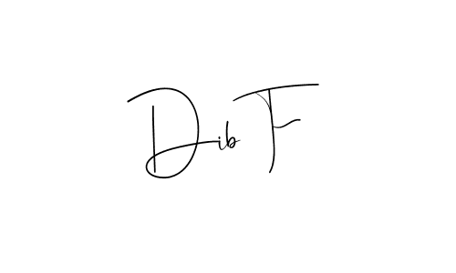 Make a beautiful signature design for name Dib F. With this signature (Andilay-7BmLP) style, you can create a handwritten signature for free. Dib F signature style 4 images and pictures png