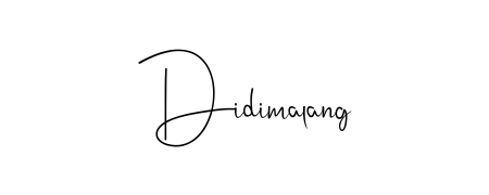 A timeless handwritten aesthetic for Didimalang. The Andilay-7BmLP font gives your signature a handcrafted feel with natural curves. Didimalang signature style 4 images and pictures png