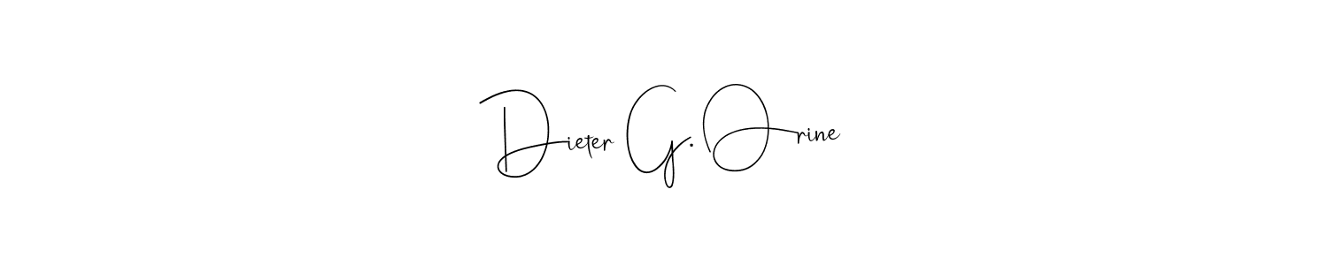 This is the best signature style for the Dieter G. Orine name. Also you like these signature font (Andilay-7BmLP). Mix name signature. Dieter G. Orine signature style 4 images and pictures png