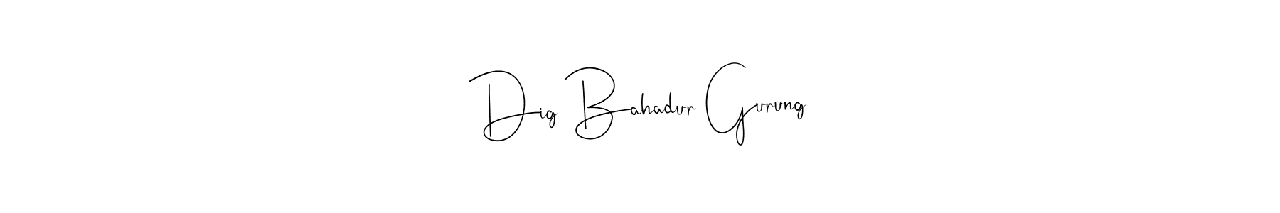 This is the best signature style for the Dig Bahadur Gurung name. Also you like these signature font (Andilay-7BmLP). Mix name signature. Dig Bahadur Gurung signature style 4 images and pictures png
